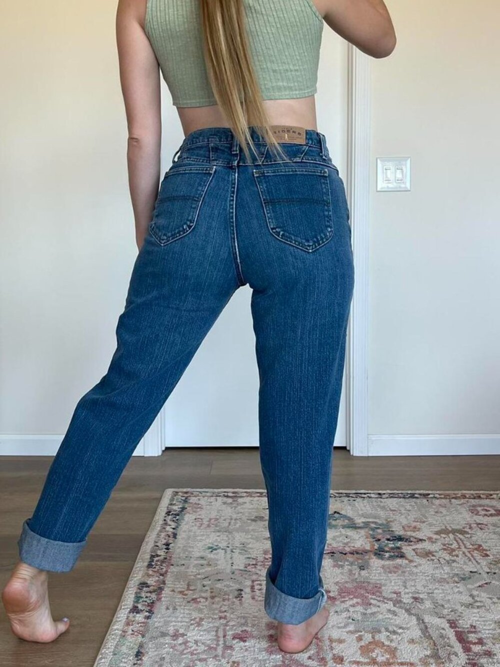 Lee Blue Denim Riders Jeans - Picture 4 of 7